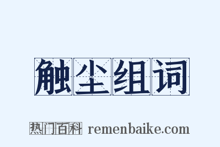 触尘组词是什么意思的图片
